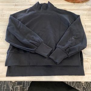 CALIA Women's Mock Neck Pullover  medium Black Active Athleisure Sweatshirt